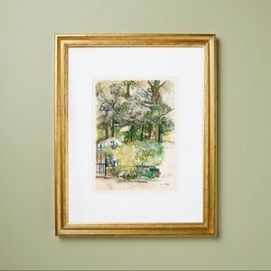 New Hearth and Hand 16"x20" Spring Park Wall Art in Gold Frame, Spring 2026